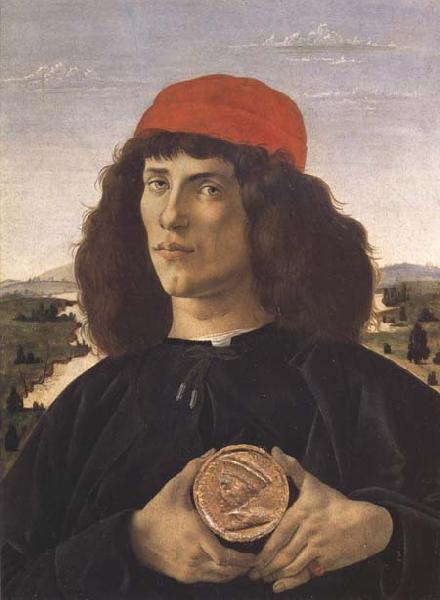 Sandro Botticelli Portrait of a Youth with a Medal oil painting image